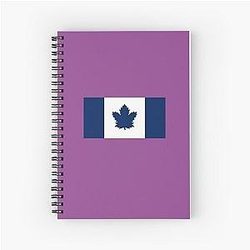 Toronto Maple Leafs Canada Flag Spiral Notebook