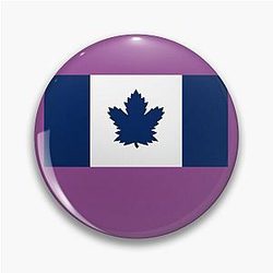 Toronto Maple Leafs Canada Flag Pin