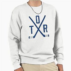 Toronto Maple Leafs Hockey White Pullover Sweatshirt