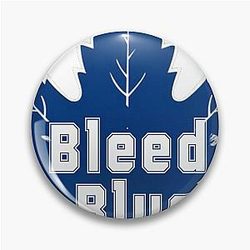 Bleed Blue Toronto Maple Leafs Fan Pin