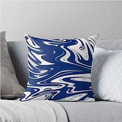 Liquify Series - Toronto Maple Leafs Throw Pillow