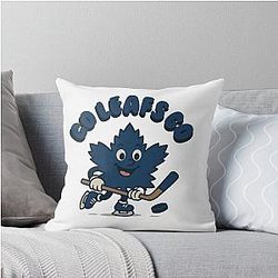 Cute Toronto Maple Leafs Shirt or Sticker - Kawaii NHL Fan Design - Aesthetic Hockey Tee - Waterproof Vinyl Decal Game Day Gift Throw Pillow