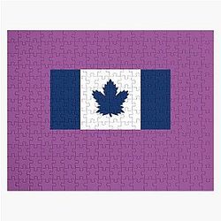 Toronto Maple Leafs Canada Flag Jigsaw Puzzle