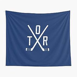 Toronto Maple Leafs - Hockey Reimagined - Image of a Blue Tapestry