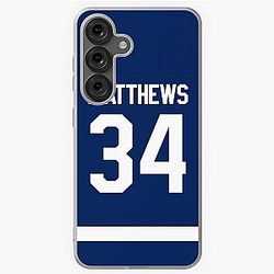 Toronto Maple Leafs Auston Matthews Home Jersey Phone Case Samsung Galaxy Soft Case