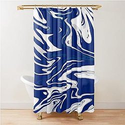 Liquify Series Toronto Maple Leafs Shower Curtain