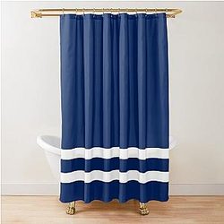 Toronto Maple Leafs Retro Stripes Shower Curtain
