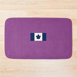 Toronto Maple Leafs Canada Flag Bath Mat