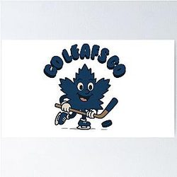Cute Toronto Maple Leafs Shirt or Sticker - Kawaii NHL Fan Design - Aesthetic Hockey or Waterproof Vinyl Decal Game Day Gift Poster