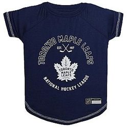 NHL Toronto Maple Leafs Tee Shirt for Dogs or Cats, X-Small. Are You a Hockey Fan? Let Your Pet be an NHL Fan Too.