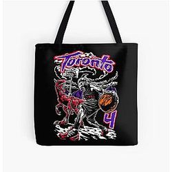 Toronto Raptors Skull Tote Bag