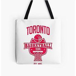 Toronto Raptors Team Inspired Canada Basketball Tote Bag