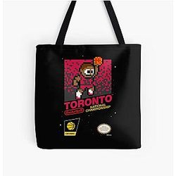 Toronto Raptors (8-bit Videogame Cart) All Over Print Tote Bag 

Toronto Raptors 8 Bit Videogame All Over Print Tote Bag