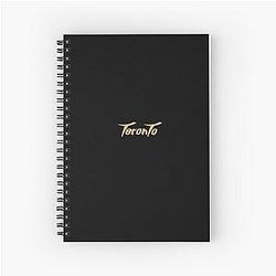 Toronto Raptors Basketball Gold Logo Spiral Notebook