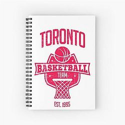 Toronto Raptors Canada Basketball Team Spiral Notebook