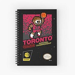 Toronto Raptors 8-bit Videogame Spiral Notebook