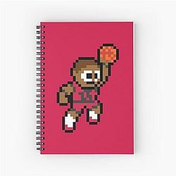 Toronto Raptors 8-bit Basketball Spiral Notebook