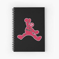 Jumping Toronto Raptors Gingerbread Man Notebook