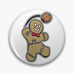 Toronto Raptors Gingerbread Man Pin