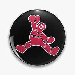 Jumping Toronto Raptors Gingerbread Man Pin