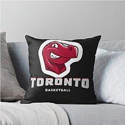 Toronto Raptors Basketball Throw Pillow