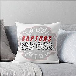 Toronto Raptors Day One Glitch Logo Shirt FanWagon Exclusive Throw Pillow