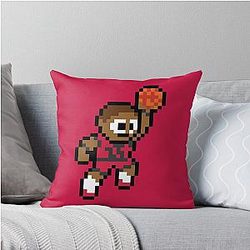 Toronto Raptors 8-bit Basketball Throw Pillow