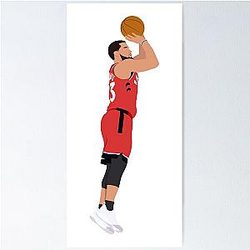 Fred VanVleet Toronto Raptors Sticker Poster