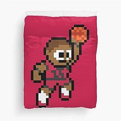 Toronto Raptors 8-bit Basketball Player Duvet Cover