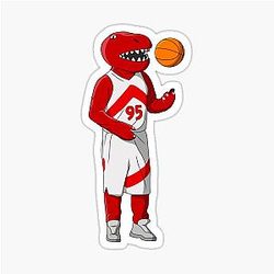The Raptor Toronto Raptors Basketball Mascot Sticker