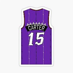 Vince Carter Toronto Raptors Jersey Sticker