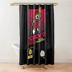 Toronto Raptors 8-bit Videogame Cart Shower Curtain