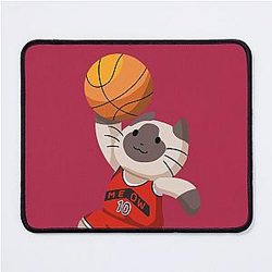 Toronto Raptors Cat. Cute NBA Basketball Cat Mouse Pad