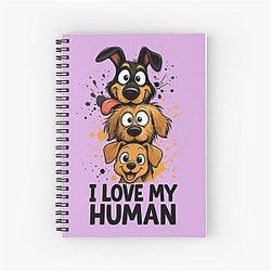 Puppies in Chaos Mode Spiral Notebook