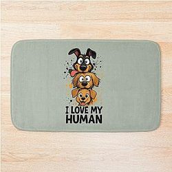 Puppies in Chaos Mode Bath Mat