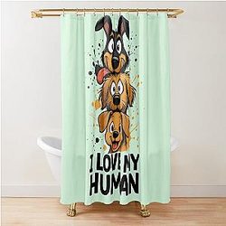 Puppies in Total Chaos Mode Shower Curtain