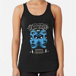 Cursed Total Chaos Gothic Surrealist Art Racerback Tank Top