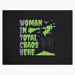 Witch Woman In Halloween Jigsaw Puzzle
