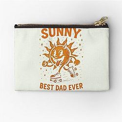 Best Dad in Total Chaos Zipper Pouch