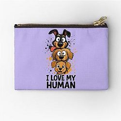 Puppies in Chaos Mode Zipper Pouch