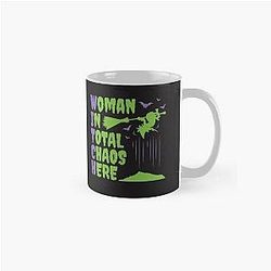 Witch woman in total chaos Halloween classic mug