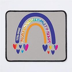 Total Chaos Awareness Mouse Pad with hearts