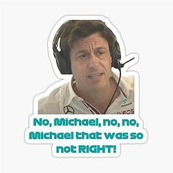 Toto Wolff Angry Abu Dhabi 2021 Sticker