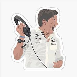 Toto Wolff angry at Verstappen as Hamilton crashes into Jeddah GP Sticker