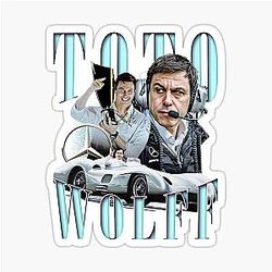 Toto Wolff Vintage Collage Limited Edition Sticker