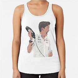 Angry Toto Wolff Racer Tank Top