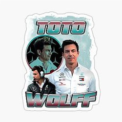 Toto Wolff Vintage Bootleg Sticker
