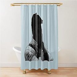 Despairing Wolff Shower Curtain