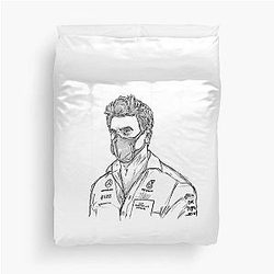 Toto Wolff Sticker Duvet Cover