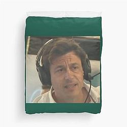 Confused Toto Wolff Spiral Duvet Cover